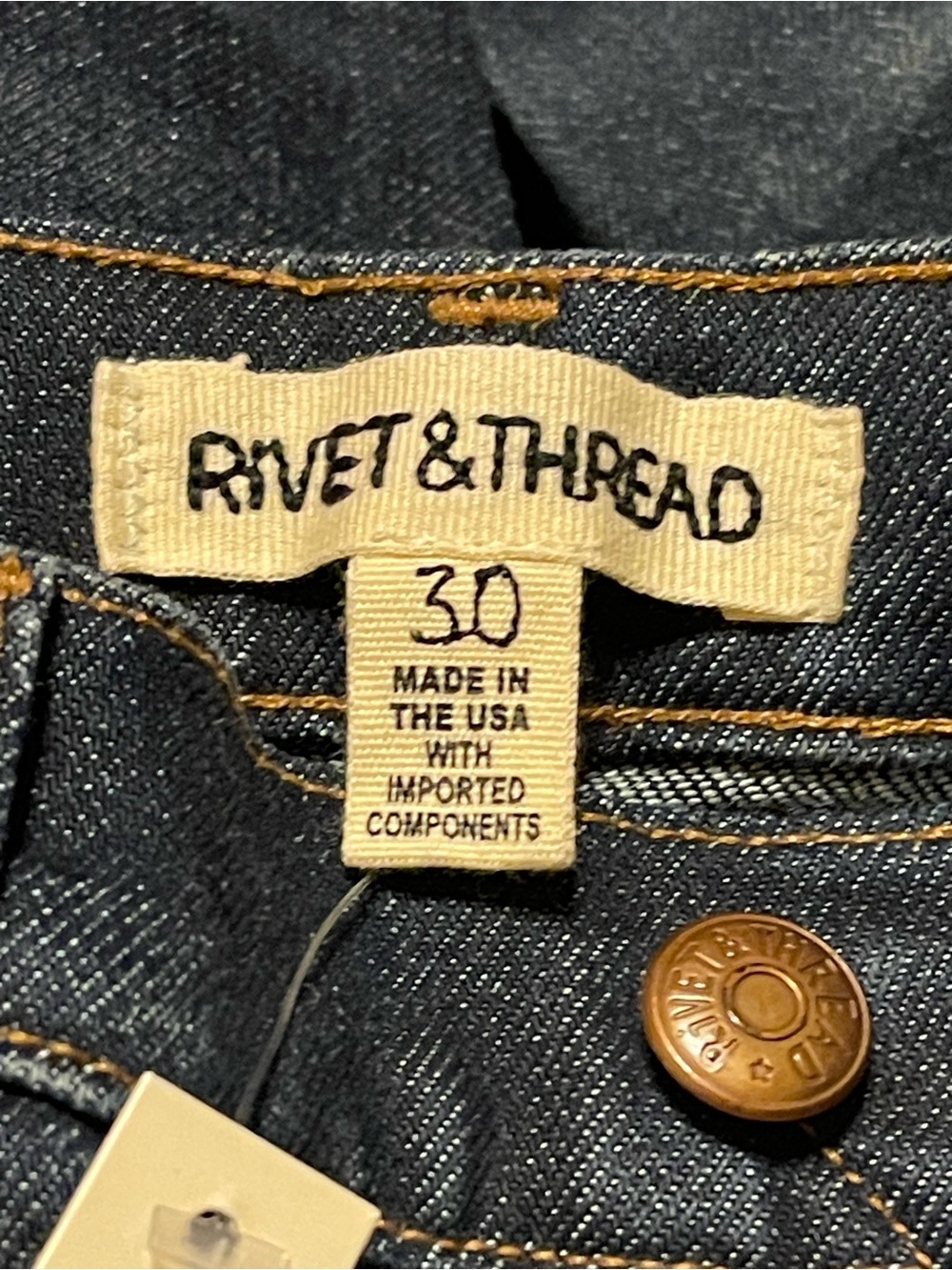 Madewell Rivet & Thread Perfect Vintage High Rise Jeans- Selvedge Edition - Picture 7 of 14